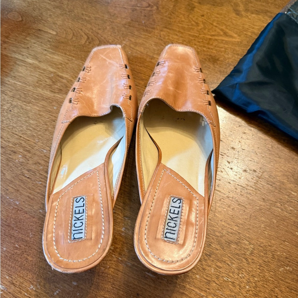 Nickels Women's Brown Leather Mules